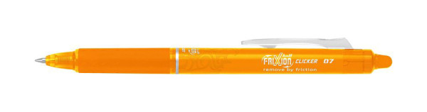 PILOT Tintenroller FriXion Clicker - 0,4 mm, apricot, radierbar, BLRT-FRK7-AO