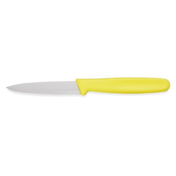 WAS Schälmesser HACCP, 8 cm, gelb, Edelstahl, 6903083, 4044925068734