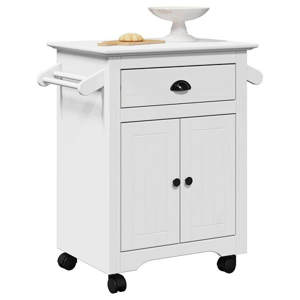 vidaXL Küchenwagen BODO Weiß 72x45x80 cm, 4016875, 8721158392817