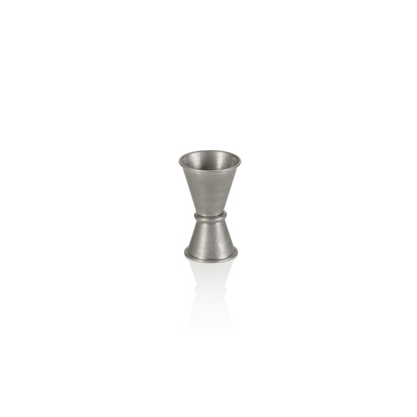 WAS Jigger, Ø 4,5 cm, Höhe 7 cm, 1,5/3 cl, vintage, Chromnickelstahl, PVD Beschichtung, 1008400