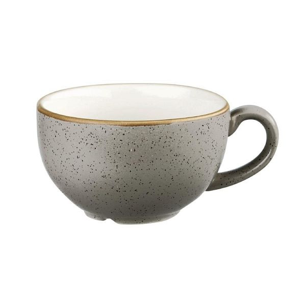 Churchill Stonecast Cappuccinotasse, Pfefferkorngrau, 237 ml, (12 Stück), DK566