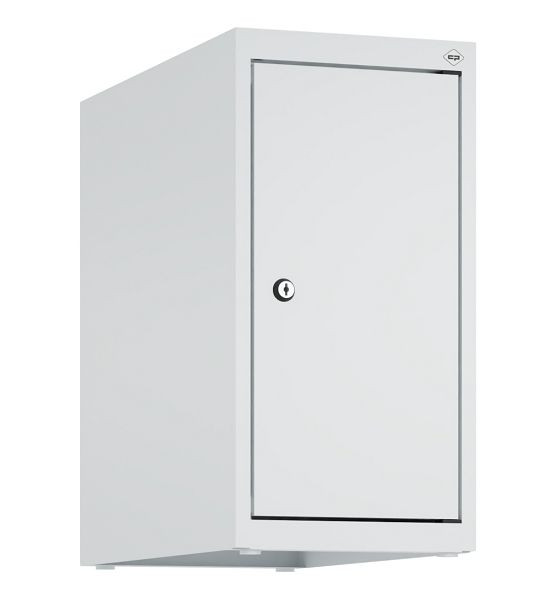C+P Schrankaufsatz Classic PLUS, Aufsatzschrank, 7035/7035, Zylinderschloss, 500x250x500mm, 1 Abteil, 080090-19 S10024