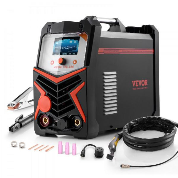 VEVOR WIG-Schweißgerät 6-in-1 AC/DC Schweißer Pulse Spot MMA Stick IGBT Inverter, TIGHJ225AWHY3YV00V2