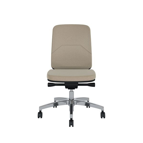 Bisley Bürodrehstuhl Bali, Gepolsterte Rückenlehne Aluminiumfußkreuz, TN9111 warm grey, BALIAGTN9111