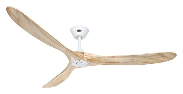 CasaFan Deckenventilator Eco Genuino 180 Lack matt weiß-Massivholz natur, 318020