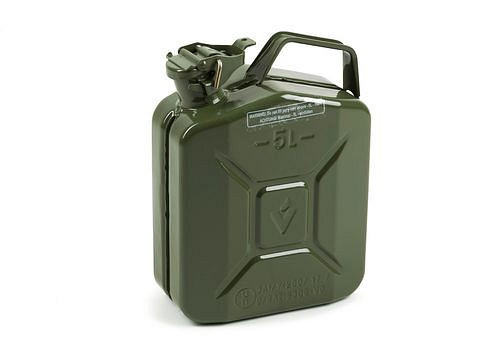 DENIOS Kraftstoffkanister aus Stahl, 5 Liter Volumen, 264618