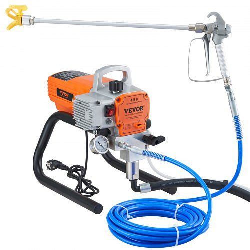 VEVOR Hochdruck Farbspritzgerät Spritzpistole Sprayer Maschine 1800W 1,8L/min, ZS1800W25LMINJREVV2