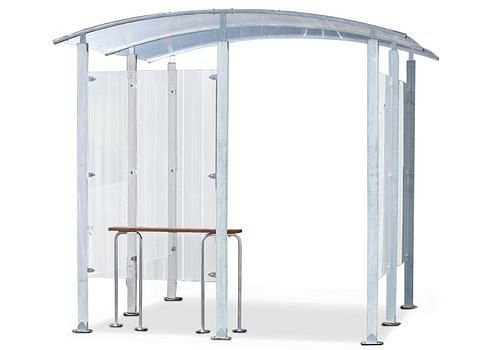 DENIOS Raucherunterstand, zur Wandmontage, 2 m², 181984