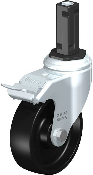 Blickle LKRA-POA 100K-11-FI-EV13 Apparate-Lenkrolle mit Expander & Feststeller, Polyamid, Schwarz, 849022