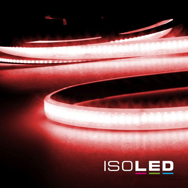 ISOLED LED AQUA CRI9R Linear 48V Flexband, 8W, IP68, rot, 30m Rolle, 240 LED/m, 114238
