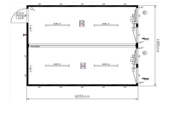 Containex 20' Doppelanlage - RIH 2.540 mm inklusive zementgebundener Boden, DA41