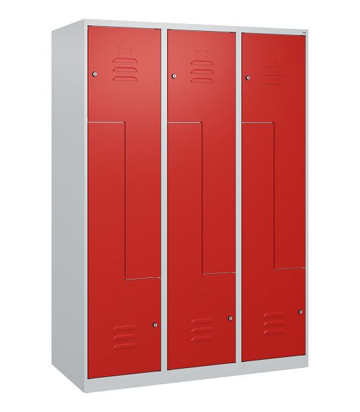C+P Z-Spind Classic PLUS, 6 Abteile, 1700x1200x500mm, 7035/3020, Zylinderschlösser, 0800037-326 S10008