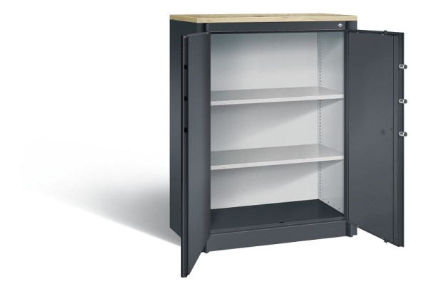 C+P Feuerschutzschrank Certos, H1226xB930xT500mm, Farbe: Schwarzgrau, Klinkengriff, 3 OH, 1171-00 S10319
