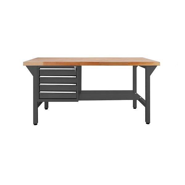 ADB "CONVEX" Werkbank mit Schubladenbox 4 Schubladen 1500 (anthrazit), 42676