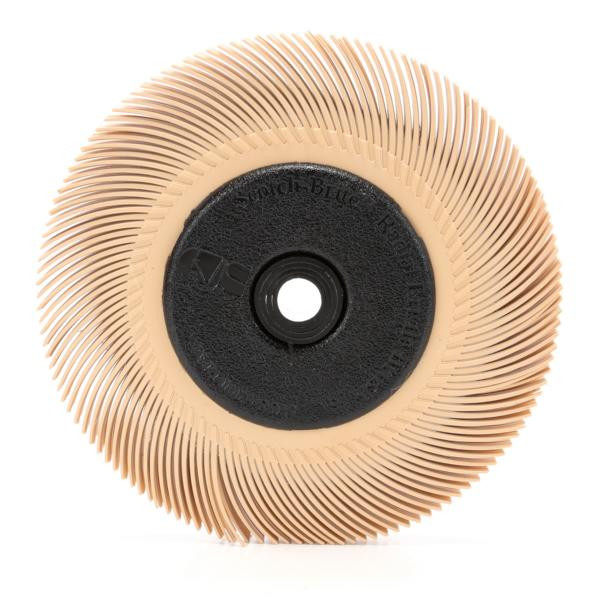3M Scotch-Brite Radial Bristle Brush BB-ZB mit Kunststoff-Flansch, orange, 152,4 mm x 12,7 mm, 6 Micron, Typ C, VE: 5 Stück, 7000046180