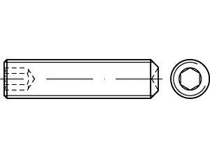 Gewindestifte ISO 4029 A 4 M 5 x 20 VE=S (500 Stück)