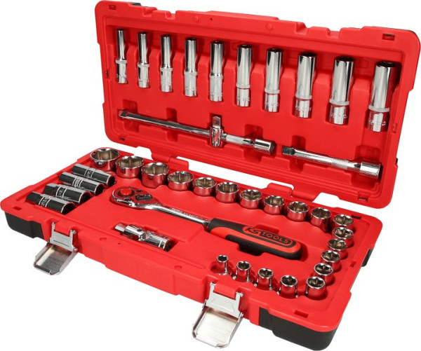 KS Tools 1/2CHROME+ Steckschlüssel-Satz, 39-teilig, 958.0639