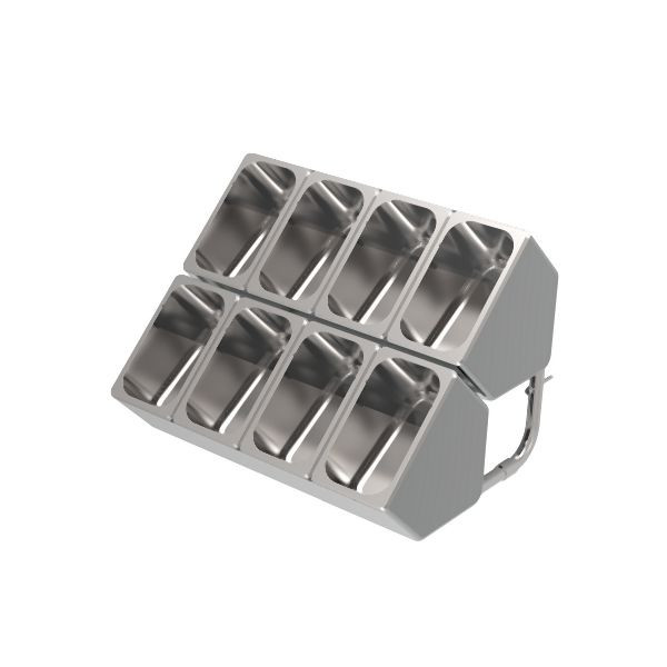 Rieber Besteckkasten Wandausführung 2-teilig, Polypropylen, 79010302