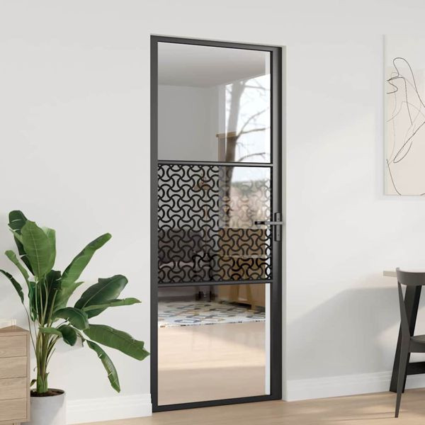 vidaXL Innentür Schwarz 83 x 201.5 cm, 42012450, 8721288678997
