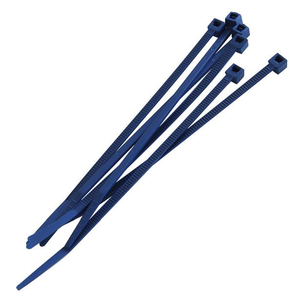 Hygostar Kabelbinder, 98 x 2,5 mm, Kunststoff, detektierbar blau, VE: 500 Stück, 85499