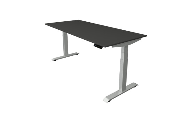 Kerkmann Sitz-Stehtisch B 1800 x T 800 mm, elektrisch höhenverstellbar von 640-1290 mm, anthrazit, (Montage), 10040713-1
