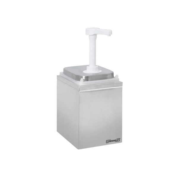 Casselin Pumpspender 2L, Gehäuse und Deckel aus Edelstahl, CPSN2L