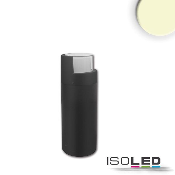 ISOLED LED Wegeleuchte Poller-6, 30cm, 6W, sandschwarz, warmweiß, 114282
