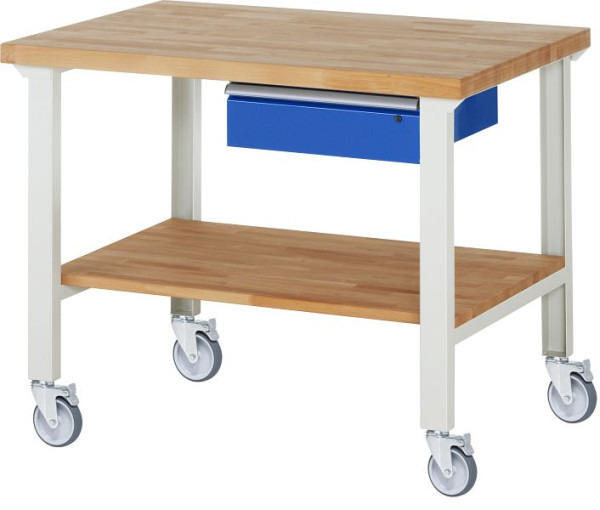 RAU Fahrbare Werkbank 7001A7, 1250x900x1000mm, 4 Lenkrollen, 05-7001A7-129B4S4.11