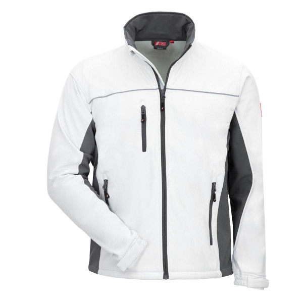 NITRAS MOTION TEX LIGHT, Softshelljacke, weiß / grau (Farbcode: 1112), Größe: 3XL, VE: 10 Stück, 7153-3XL