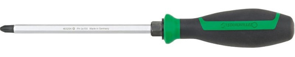 STAHLWILLE Kreuzschlitzschraubendreher DRALL+ Gr. PH1, Länge 85mm, mit Schlagkappe, 46323201