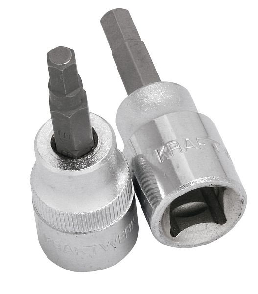 Kraftwerk Bit-Steckschlüssel-Einsatz Innensechskant Zollmaß 3/8" 3/8", 206509