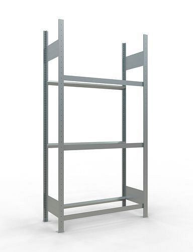Schulte Reifenregal, Grundfeld, 3 Lagerebenen, Fachbreite 1000 mm, 1060 x 436 x 2000 mm, 278831