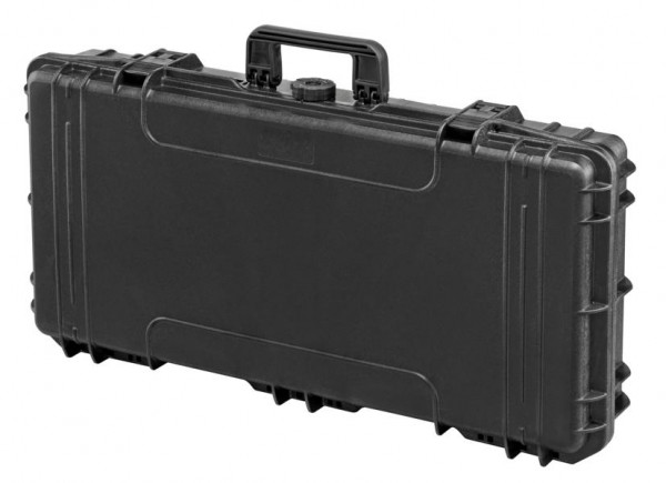 MAX wasser- und staubdichter Kunststoffkoffer, IP67 zertifiziert, schwarz, mit anpassbarer Rasterschaumstoffeinlage, MAX800S