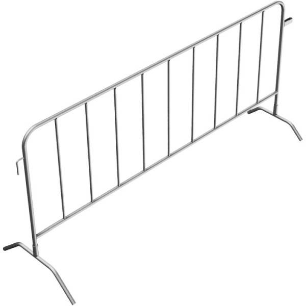 Stein HGS Absperrgitter Typ L -Fence- aus Stahl, Länge 2500 mm, mit angeschweißten Füßen, 419.00l