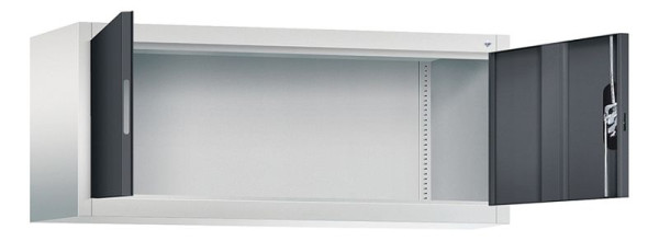 C+P Aufsatzschrank Acurado, H500xB1200xT400mm, Farbe: Lichtgrau / Schwarzgrau, Muldengriff, 9464-000 S10146