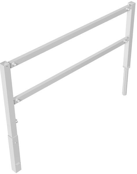 Schake Wegesperren mit Dreikantverschluss schwenkbar mit Ober- und Knieholm, feuerverzinkt, Gesamtbreite: 2000 mm, 412_20