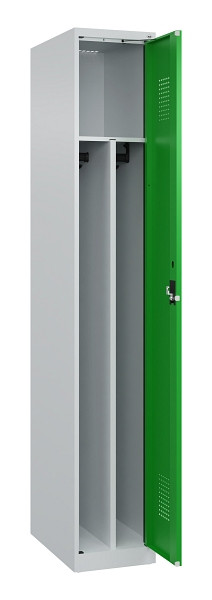 C+P Spind Evolo PLUS, 1 Abteil, 1850x300x500mm, 7035/6037, Verschluss Zylinderschloss, 049000-10F S10038