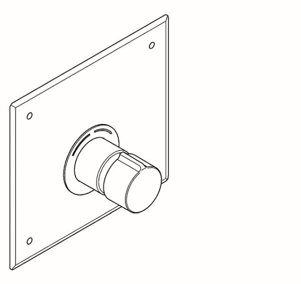 KWC Duscharmatur, F5, hydraulisch, Mischer, Unterputz, zur Umrüstung 23210824, 2030053259