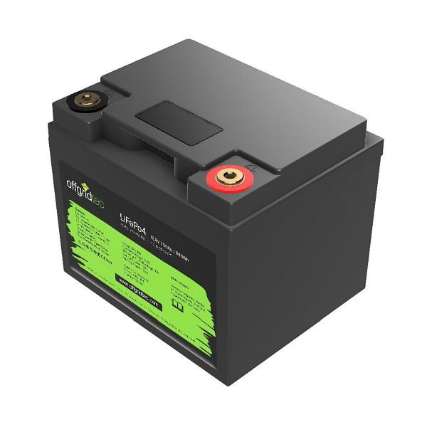 Offgridtec LiFePo4 Akku 12/50 12,8V 50Ah BMS integriert 640Wh, 2-01-020680