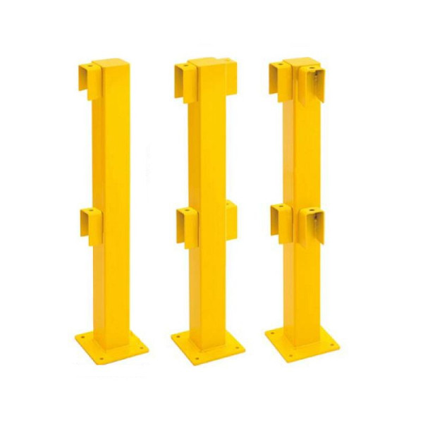 Stein HGS Rammschutzgeländer -Empire- Standpfosten, Mitte für Außenbereich, verzinkt und kunststoffbeschichtet, Höhe: 1000 mm, 11563