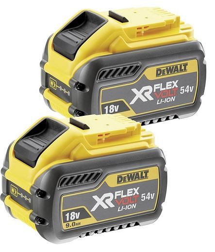 DeWalt 2er Akku-Set 54 Volt / 162 Wh, Ladezustandsanzeige, DCB547X2-XJ
