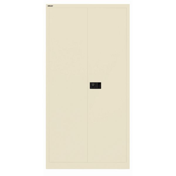 Bisley Flügeltürenschrank UNIVERSAL, 3 Fachböden für 4 Ordnerhöhen, 669 hellelfenbein, Belastbarkeit: 80kg je Fachboden, E722A03G669