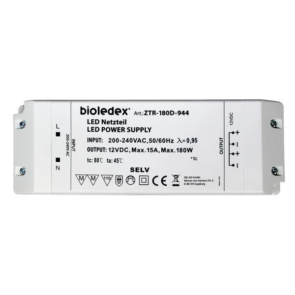 Bioledex LED Transformatoren, Gleichspannung DC, Verbrauch/Leistung: 180W, ZTR-180D-944