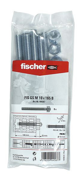 Fischer Injektions-Gewindeanker FIS GS M10x165 B, VE: 10 Stück, 44587