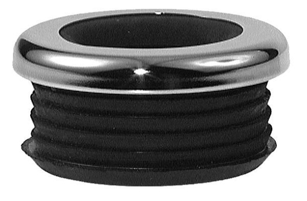 Benkiser WC-Verbinder Gummi für Spülrohre 26 - 32mm, Innenstutzen 48mm, schwarz, mit MS-Rosette, 7153048