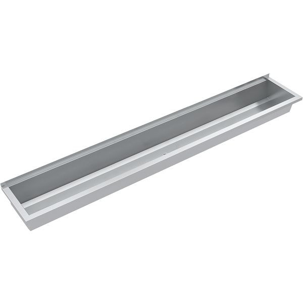 KWC Waschrinne, PLANOX, Edelstahl, Wandmontage, 2400x210x382 mm, ohne Armaturenbank, 2030043782