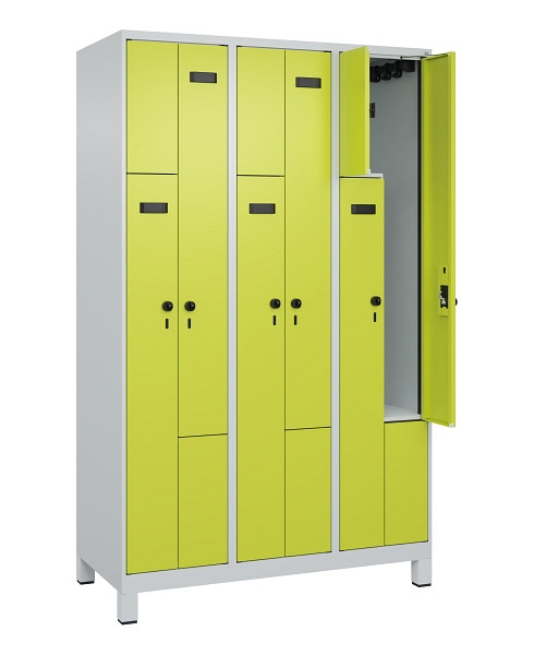 C+P Z-Spind Evolo PLUS, Füße, 6 Fächer, 1950x1200x500mm, 7035/0024, 049013-326 S10017