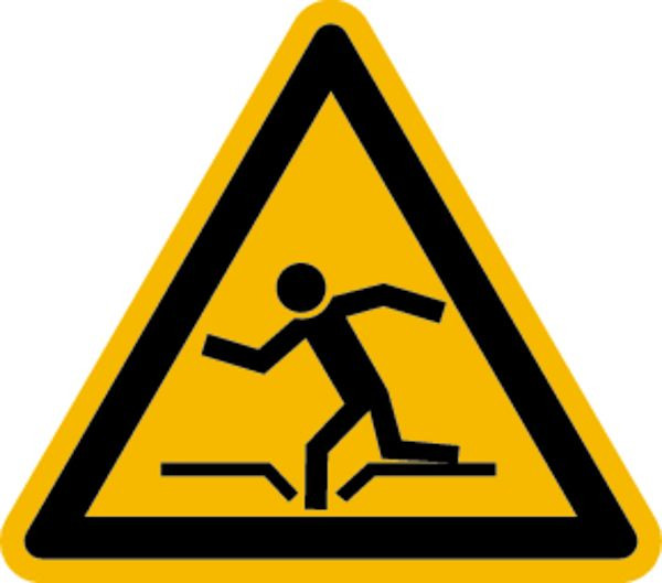 Schilder Klar Warnung vor Einsturzgefahr, 100 mm Folie selbstklebend, 3227/61