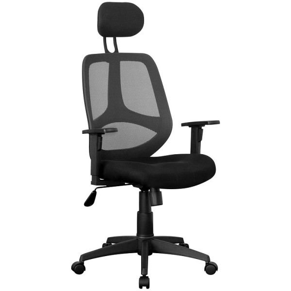 Amstyle Bürostuhl Stoffbezug schwarz, SPM1.206, 4250739272926