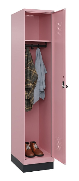 C+P Spind Evolo PLUS, mit Sockel, 1 Abteil, 1950x400x500mm, 3015/3015, Verschluss Drehriegel, Ablageböden 1, 049020-12 S10024